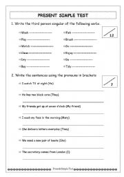 English worksheet: Present Simple 