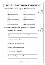 English Worksheet: Present Simple