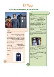 English Worksheet: Dr Who