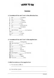 English Worksheet: Verb 