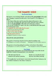 English Worksheet: all about passives