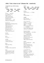 English Worksheet: ABBA 