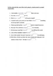 English Worksheet: MIX FUTURE