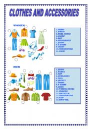 CLOTHES AND ACCESSORIES