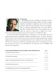 English Worksheet: test - Nicholas Cage