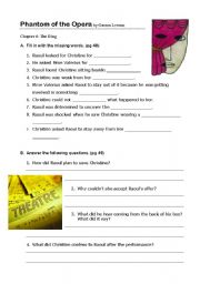 English Worksheet: Phantom of the opera