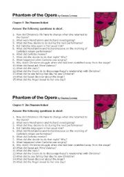 English Worksheet: Phantom of the opera by Gaston Leroux