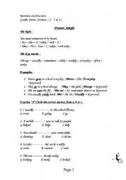 English worksheet: Grammar Booklet