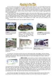 English Worksheet: Housing in the uSA