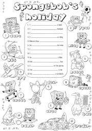 English Worksheet: Spongebobs holiday