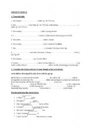English Worksheet: Present Simple
