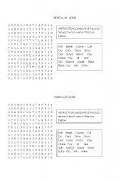 English Worksheet: Irregular verbs past simple