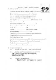 English worksheet: A world of many cultures