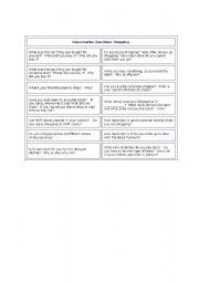 English worksheet: SHOPPING