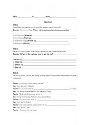 English Worksheet: Infitive verbs, practise with making questions