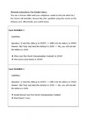 English worksheet: Pairwork The Simple Future