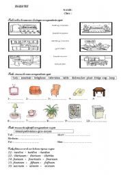 English Worksheet: english test (french learners)