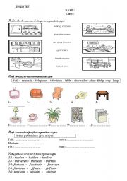 English worksheet: english test (french learners)