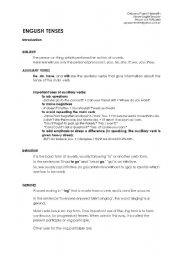 English Worksheet: English Tenses