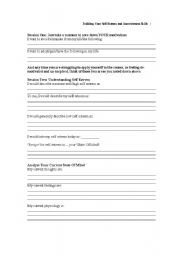 English worksheet: Self Esteem