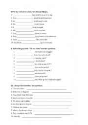 English Worksheet: present simple