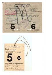 inspection cards from ellis island