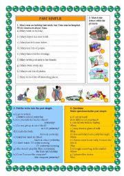 English Worksheet: PAST SIMPLE 