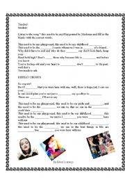 English Worksheet: used to