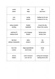English worksheet: comparision of two situations 