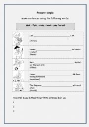 English worksheet: Frequency adverbs