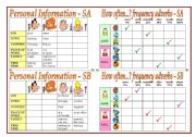 English Worksheet: Pairwork Activities ( part 1)+teachers notes.