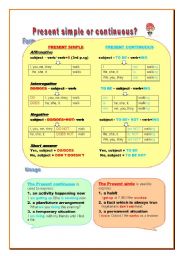 English Worksheet: Present simple or continuous?