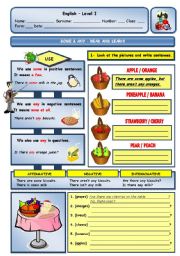 English Worksheet: SOME & ANY