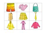 English worksheet: Fashion flashcards (2/3)