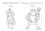 English worksheet: Childrens day