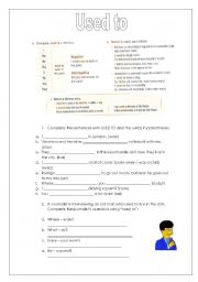 English Worksheet: USED TO