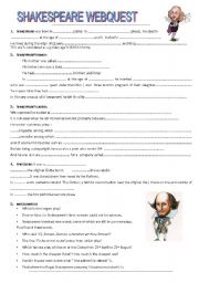 webquest Shakespeare