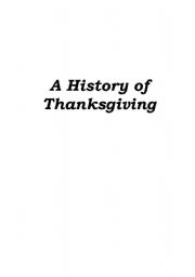 English Worksheet: Short History of Thanksgiving