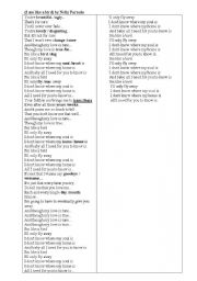 English Worksheet: I am like a bird by Nelly Furtado