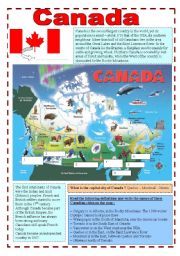 English Worksheet: Canada