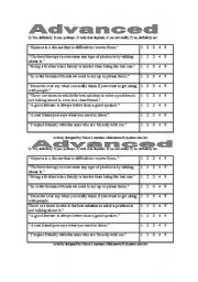 English Worksheet: talking about different issues