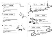 English Worksheet: more farm animals