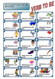 English Worksheet: VERB TO BE