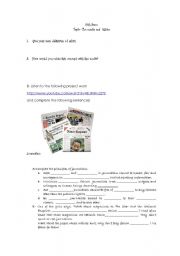 English Worksheet: Media and ethics