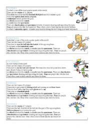 English Worksheet: Sports vocabulary