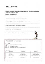 English worksheet: Halloween