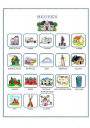 English Worksheet: Houses