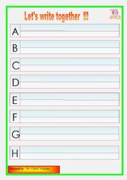 English Worksheet: alphabet