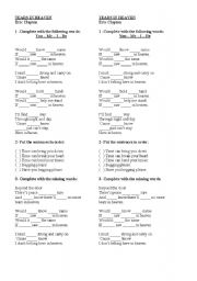 English Worksheet: Song: Tears in Heaven