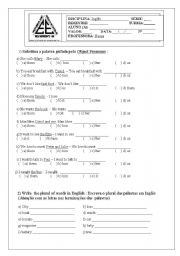English worksheet: A simple pronoun test!